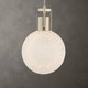 Huch 1 Light White Glass Pendant - Size: 47H x 31W x 31D (cm) - Mid-Century Modern style