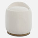 Swirl Swivel Sheepskin Ottoman Contemporary style Ottoman Decor