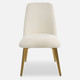 Vantage Off White Fabric Dining Chair Contemporary style Accent Chair Decor