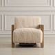 Jackson Sheepskin Accent Chair - Size: 76H x 74W x 91D (cm) - Contemporary style