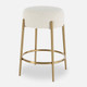 Arles Brass Counter Stool Contemporary style Accent Chair Decor