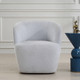 Mist Barrel Swivel Chair - Size: 78H x 74W x 77D (cm) - Contemporary style