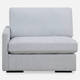 Refuge Cloud Blue Left Arm Facing Sofa Contemporary style Sofa Decor