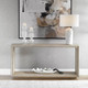 Prism Light Oak Console Table - Size: 76H x 152W x 36D (cm) - Contemporary style