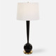 Brielle Polished Black Table Lamp Contemporary style Table Lamp Decor