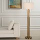 Knox Travertine Floor Lamp - Size: 168H x 51W x 51D (cm) - Mid-Century Modern style