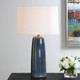 Submerged Deep Blue Table Lamp - Size: 67H x 41W x 41D (cm) - Mid-Century style