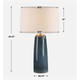Submerged Deep Blue Table Lamp - Cairns, Darwin Mid-Century Modern style Table Lamps