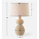 Pueblo Fired Clay Table Lamp - Discount Mid-Century Modern style Table Lamps