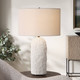 Vieste White Table Lamp - Size: 70H x 43W x 43D (cm) - Mid-Century Modern style