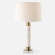 Plinth White Marble Table Lamp Mid-Century Modern style Table Lamp Decor