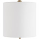 Sienna Caramel Glass Buffet Lamp - Sale on Mid-Century Modern style Table Lamps