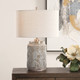 Graydon Gray Table Lamp - Size: 62H x 43W x 43D (cm) - Organic style