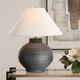 Tramore Rustic Charcoal Table Lamp - Size: 65H x 56W x 56D (cm) - Coastal style