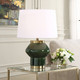 Tayson Jade Green Table Lamp - Size: 81H x 43W x 43D (cm) - Mid-Century Modern style