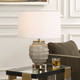 Acosta Ribbed Table Lamp - Size: 57H x 43W x 43D (cm) - Mid-Century Modern style