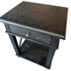 Xavier Bedside Table - Black Oak - Melbourne, Sydney, Brisbane Hamptons style Bedroom furniture