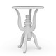 Darby Side Table - True White - Size: 67H x 50W x 50D (cm) - French Provincial style