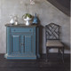 Martinique Bamboo Dining Chair - Black Shiny / Taupe Cotton - Hand made Oriental style Dining Room furniture
