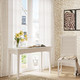 Marisol Desk/Console - True White - Size: 76H x 122W x 46D (cm) - Mid-Century Modern style