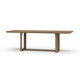 Corte Dining Table 240cm - Sandbar - Size: 76H x 244W x 102D (cm) - Mid-Century Modern style