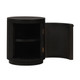 Kraton Small Round Bedside Table - Grey Oak - Mid-Century Modern Contemporary style