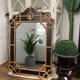 Georges Mirror - Black Antique / Drift Wood - Solid Timber Oriental style  furniture
