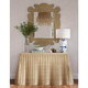 Newport Scalloped Rattan Console - Size: 75H x 146W x 51D (cm) - Coastal style
