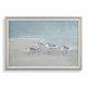 Tranquil Shorebirds On The Sand Framed Print Coastal style Print Decor