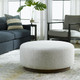 Avila Large Gray Ottoman / Coffee Table - Size: 43H x 91W x 91D (cm) - Contemporary style