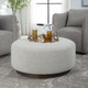 Avila Large Gray Ottoman / Coffee Table - Sale on Contemporary style Ottomans