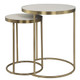 Aragon White Nesting Tables Set/2 - Australia wide delivery