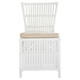 Palma Rattan Side Chair - White - Boho Chic style