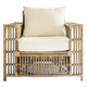 Palma Rattan Armchair - Antique Honey - Boho Chic style
