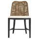 Panama Rattan Dining Chair - Pecan Brown - Coastal style