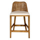 Panama Rattan Counter Stool - Mango Teak - Coastal style