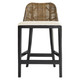 Panama Rattan Counter Stool - Pecan Brown - Coastal style
