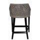 Cuban Rattan Counter Stool - Smoke Grey - Hand made Kitchen furniture