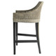 Cuban Rattan Counter Stool - Smoke Grey - Hand made Kitchen furniture