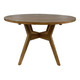 Porto Round Dining Table 120Cm - Mindi Brown - Mid-Century Modern style