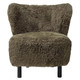 Monroe Woolen Tub Chair - Sage - Mid-Century Modern style