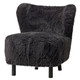 Monroe Woolen Tub Chair - Soot Living Room Furniture - KM-003SOOT