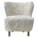 Monroe Woolen Tub Chair - White - Mid-Century Modern style