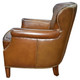 Barclay Leather Club Chair - Latte - Hand made Living Room furniture