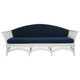 Bahamas Rattan 3 Seat Sofa - White - Coastal style