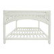 Bahamas Rattan Coffee Table - White - Hand made Living Room furniture