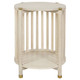 Solaro Retro Side Table - Whitewash - Mid-Century Modern style