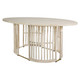 Solaro Retro Oval Dining Table - Whitewash Dining Room Furniture - S-0847-DW