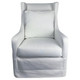 Finley Swivel Chair - Pearl - Contemporary style