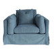 Bennet Swivel Armchair - Denim - Contemporary style